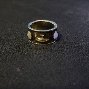 Vivienne Westwood black and gold king ring